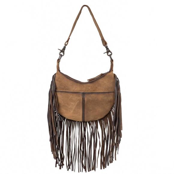 NEW STS RANCHWEAR women's nellie fringe bag in cowhide - Picture 3 of 4